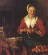 Gabriel Metsu The Busy Cook (nk05) Spain oil painting reproduction